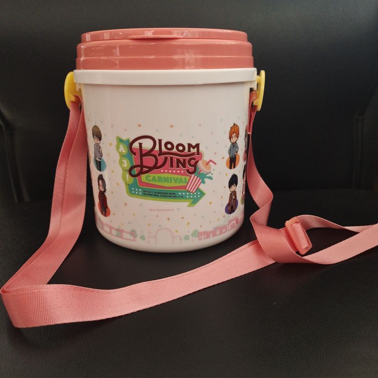 工厂直销 圆形塑料桶 爆米花桶 食品级塑料桶带盖