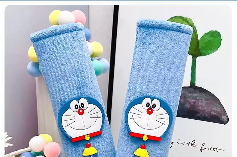 Car Seat Belt Shoulder Cover, High-End, Anti-Strangle, Soft, Jingle Cat, Cute, Extended Car Decoration Cartoon