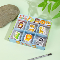 Creative Cross-border International Trade Cute Animal Eraser for Children and Primary School Students, Non-Scratch, No Trace, Special Non-Toxic Eraser