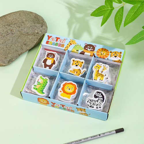 Creative Cross-border International Trade Cute Animal Eraser for Children and Primary School Students, Non-Scratch, No Trace, Special Non-Toxic Eraser