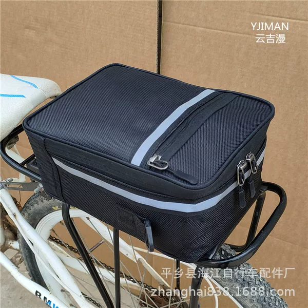 Folding Electric Bike Rear Bag, Bicycle Rear Seat Bag, Cycling Tool Rack Bag, Clothing Rack Bag, Pannier Bag