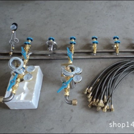 Кислородный коллектор, двухсторонний одноканальный перевернутый Т-образный газовый коллектор, газовый коллектор