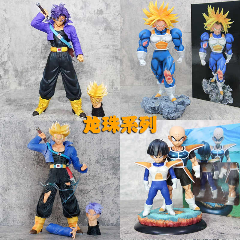 Dragon Ball Figure Muscle Trunks Gk Battle Damaged White Hole Space Suit Anime Model Doll Toy Ornament