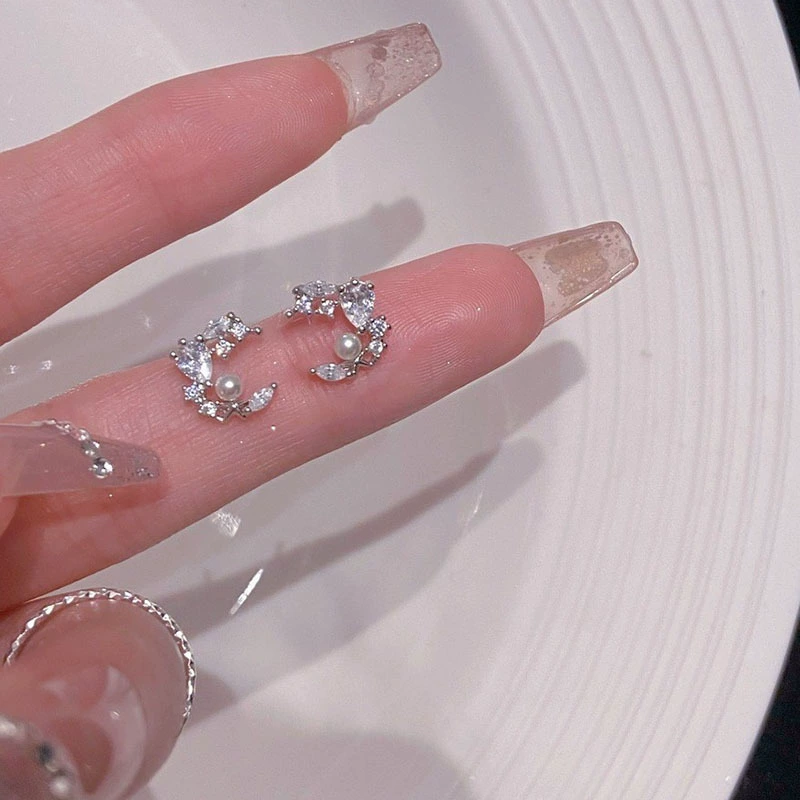 Серьги из жемчуга, серебряная игла, стиль легкой роскоши, серебро 925 образец