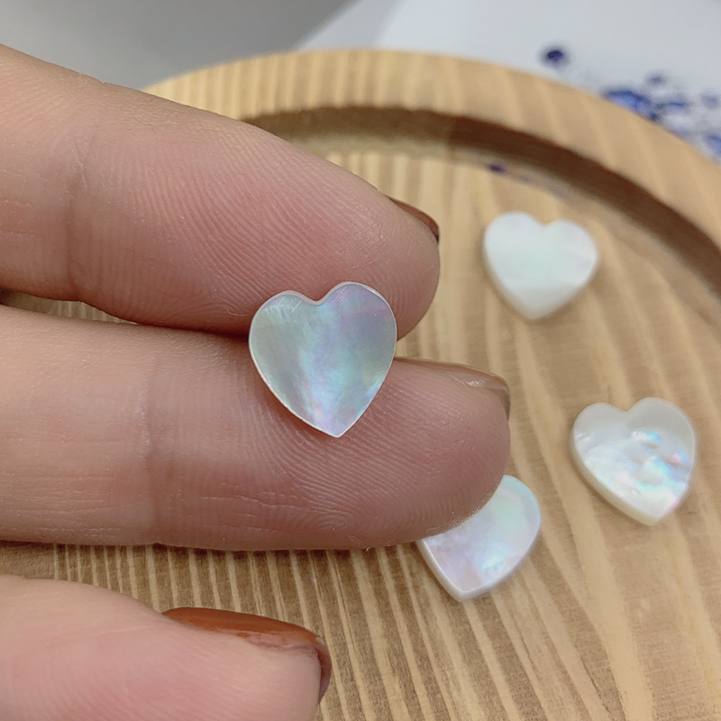 5g Weight DIY Jewelry Accessories Classification 1 Piece Quantity Shell Material Heart Shape Pattern Simple Style, Commute Style 1 Piece Shell Heart Shape 1