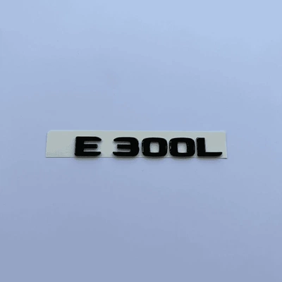 Mercedes-Benz E300L rear emblem, Car logo - standard-e300l-tailgate-emblem-black-label-original-equipment-size