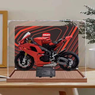 机械组杜卡迪V4S42202亚克力展示盒 适用乐高透明防尘手办收纳盒