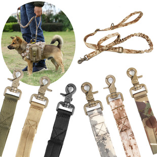 Outdoor Camouflage Thickened Dog Leash Tactical Extended Training Leisure 
 Telescopic Adjustable Nylon Pet Leash