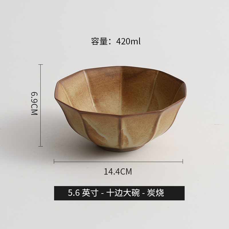 Tacos de arroz de cerámica japonesa retro Tacos de arroz