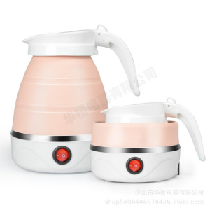 厂家折叠水壶硅胶电热水壶便携式小型旅行烧水壶迷你可伸缩电水壶