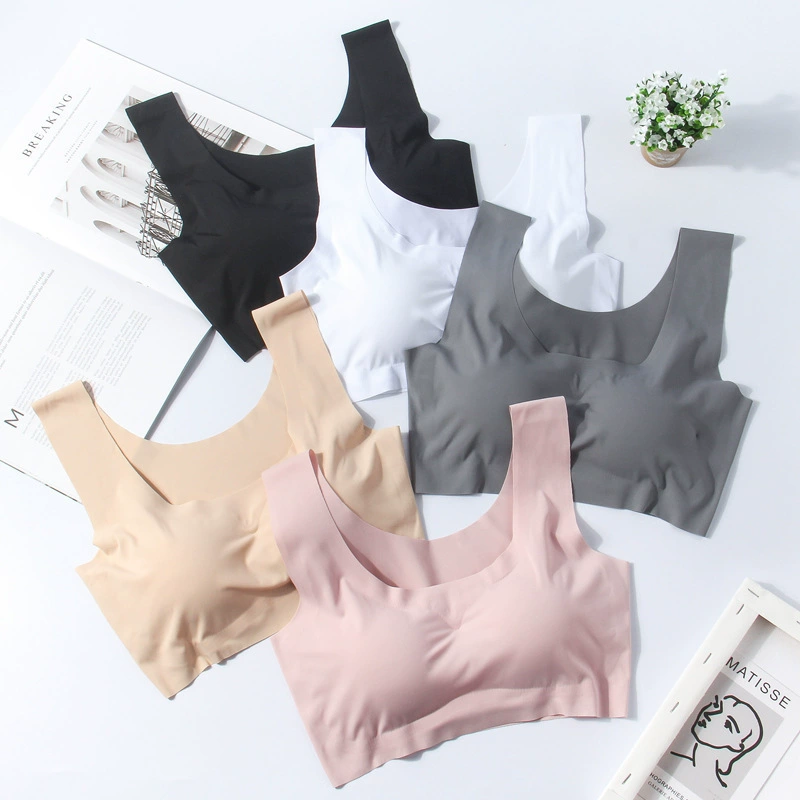 Производители оптовой обнадеживающие поколения ледяного шелка без стального кольца с нагрудной площадкой спортивное белье сексуальная красота назад обернутая грудь