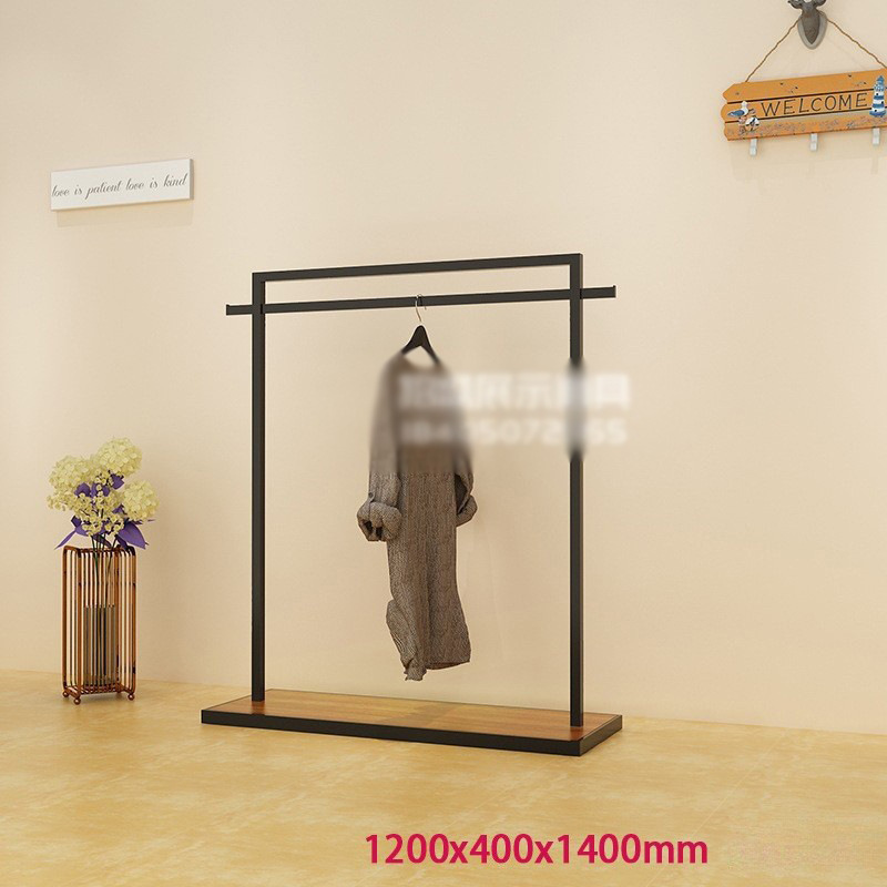 Tienda de ropa de mujer simple Zhongdao estante de exhibición para la venta de ropa tipo de piso estante de exhibición medio