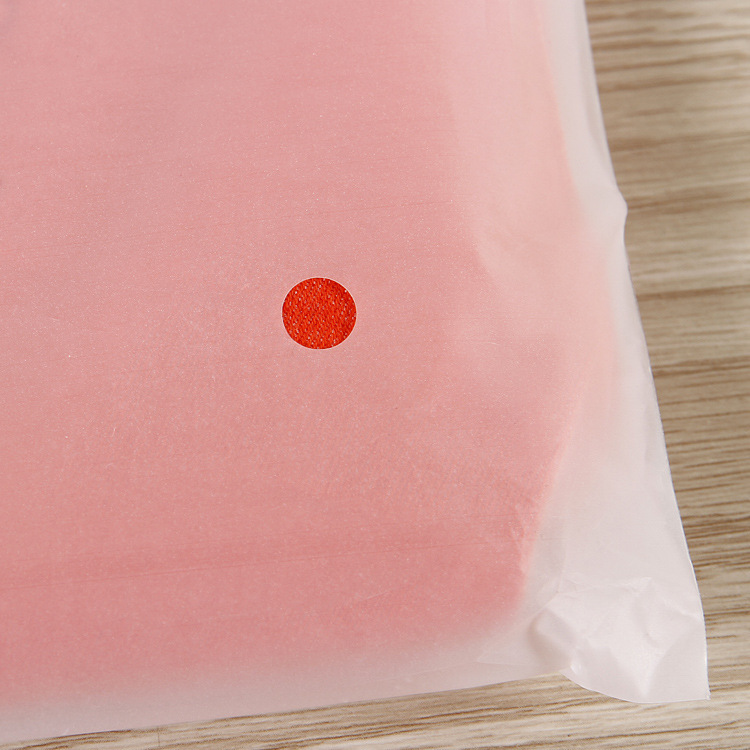 Bow eva clothing frosted zipper bag small batch wholesale underwear clothes socks plastic packaging bag