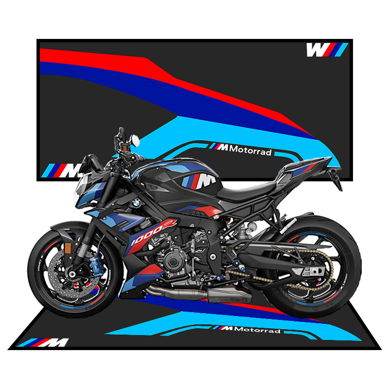 Cross-border Deplaceable Motorcycle Carpet Kawasaki Ducati Motorcycle Team Display Special Crystal Velvet Floor Mat Bedside Mat