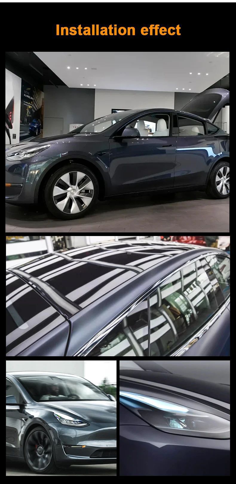 Car Paint Tesla 3/Y/X/S Special Car-Specific Film Invisible Car Cover Tpu Surface Protective Film Scratch-Resistant Paint Surface