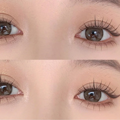 萌朔兒假睫毛自然女交叉濃密柔纖長魚尾仙女毛茸感M05透明梗磨尖