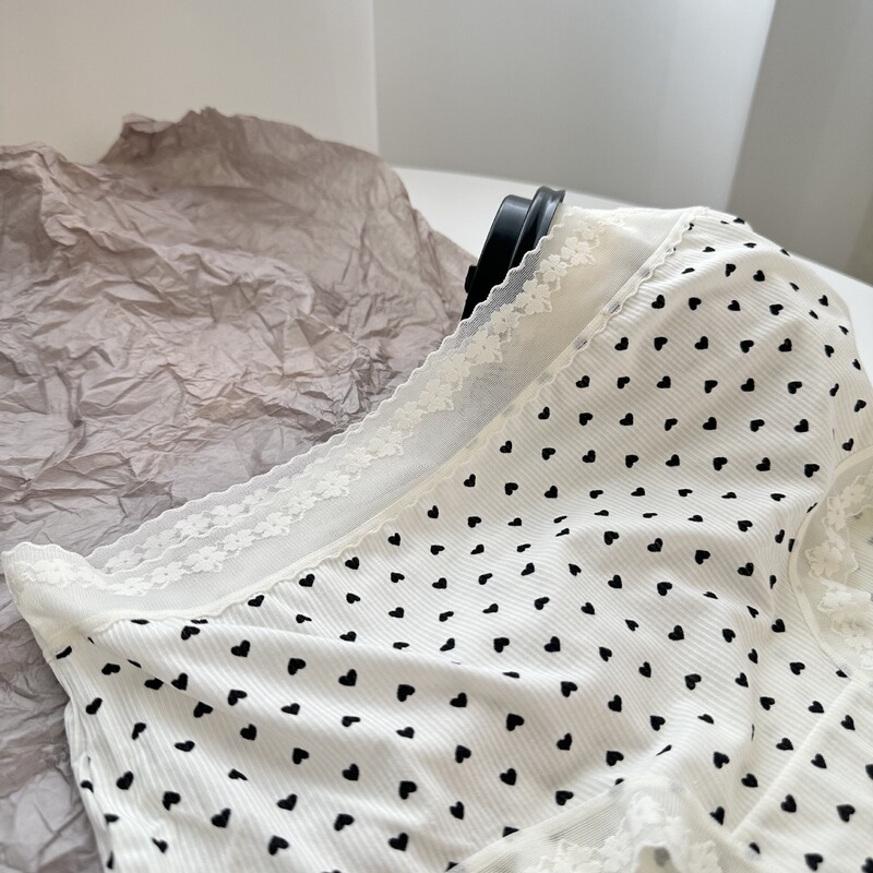 Xiao Lan Skirt H007 Wave Dot Japanese Soft Girl Cotton Wood-ear Bow Fresh Cute Boxer Briefs Printed