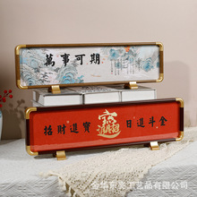 仿铜角双面字画相框质感相框摆台批发高级感桌面摆件画框厂家批发