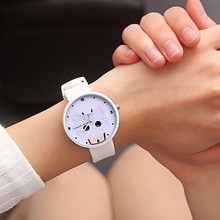 百搭显白硅胶果冻糖果色石英表学生时尚简约韩版森系可爱日系腕表