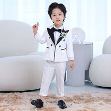 男童套装儿童礼服帅气英伦西装宝宝周岁生日演出服中小童礼物全套