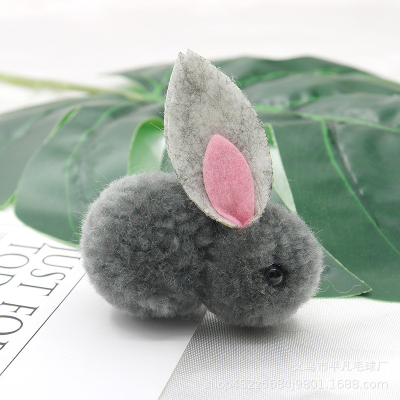 En stock niños lindo hielo isla piel bola conejito horquilla accesorios mediados de otoño Festival linterna DIY accesorios de ropa