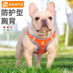 New pet chest strap suede puppy chest strap reflective dog leash pet supplies wholesale