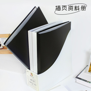 Black and white A4 data book music piano score sheet folder transparent insert folder office supplies folder