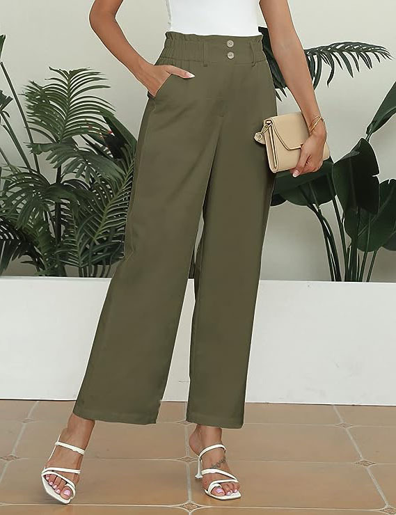 Women's Daily Street Simple Style Solid Color Full Length Casual Pants display picture 12