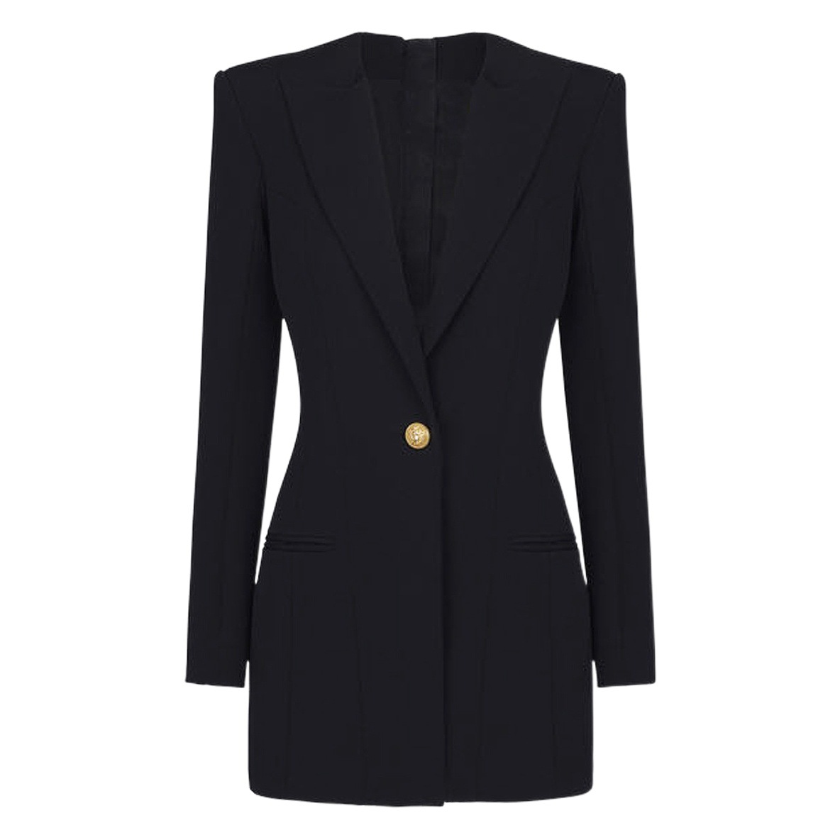 2025 春と秋の新作ファッションハイエンドソリッドカラー長袖スリムフィット通勤レディースファッションスーツドレス女性用