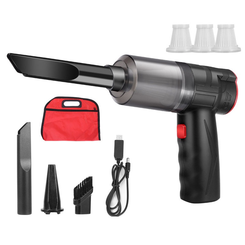 Car wireless blowing suction dual-purpose vacuum cleaner charging super 16000pa