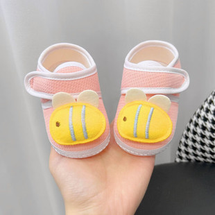 Cute Baby Shoes, Spring & Fall Styles for Boys and Girls, Small Month-Old Baby Toddler Shoes, 6-12 Months Soft-Soled Non-Slip Pre-Step Shoes