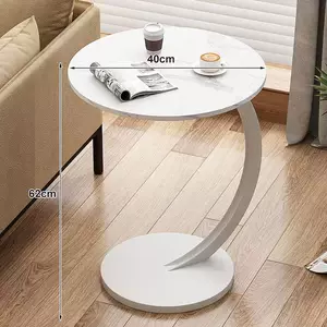现代简约出租屋小户型床边桌可移动简约小圆茶几沙发出租屋适用