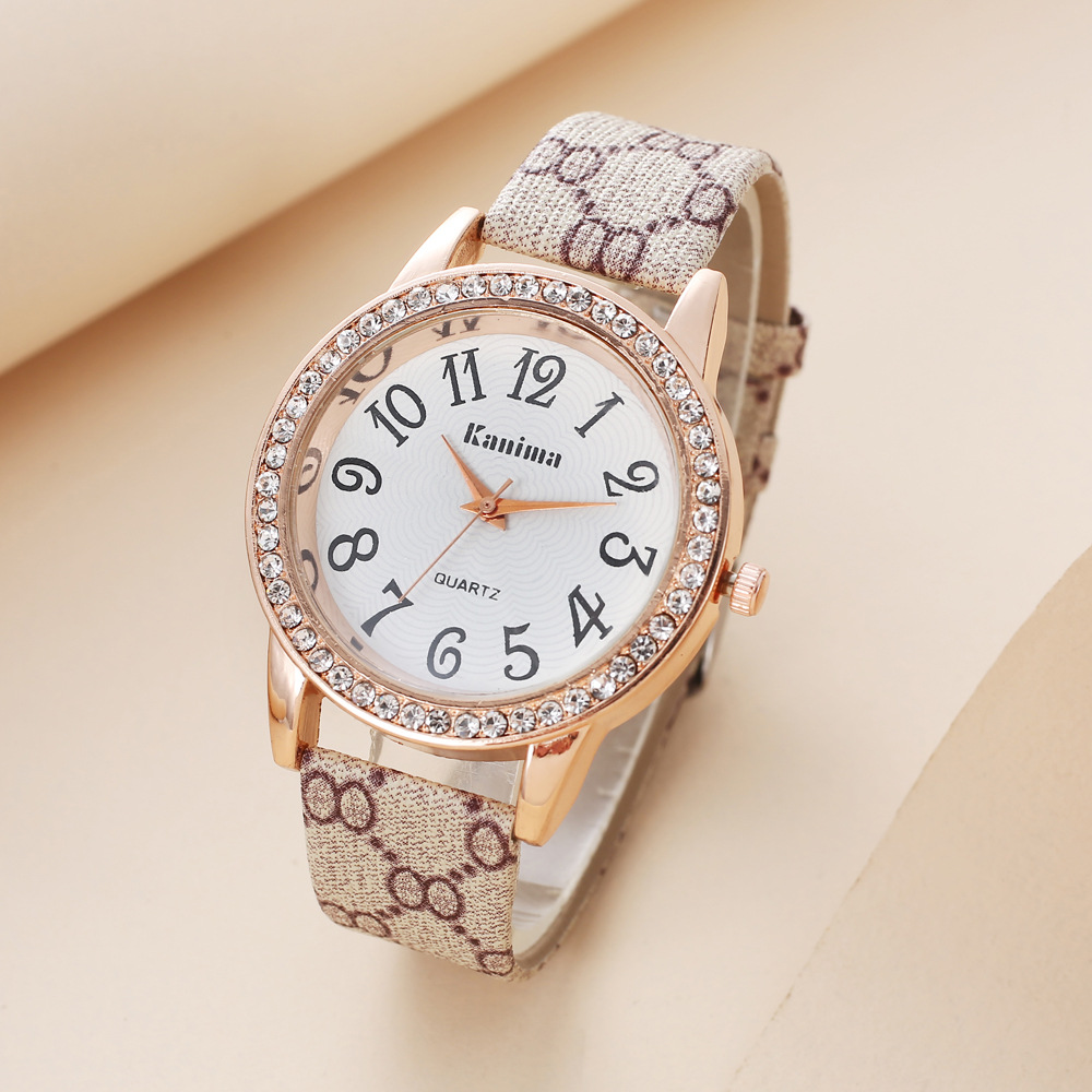 Watch Women's Gift Set Quartz Watch Glasses Sunglasses Plaid Wallet Perfume Holiday Gift New Style 3