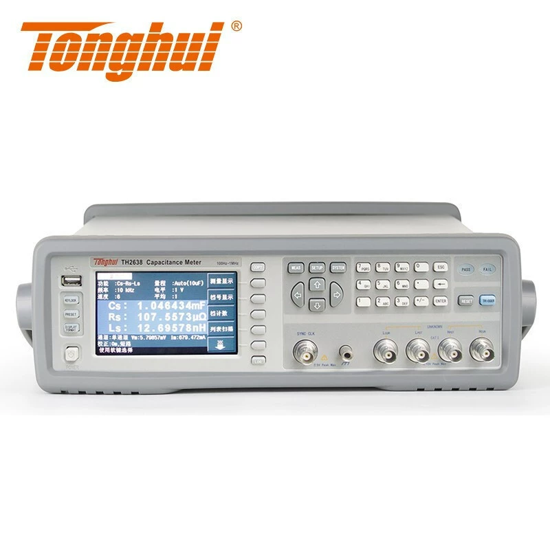 Tonghui TH2638/A/B/C Высокоскоростной емкостный измеритель автоматически сбалансировать частоту 1 МГц 11 передачи