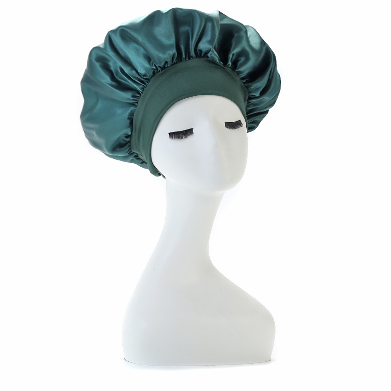 Amazon transfronterizo amplio borde alto elástico sombrero de dormir sombrero de quimioterapia sombrero para el cabello sombrero para el cabello seco
