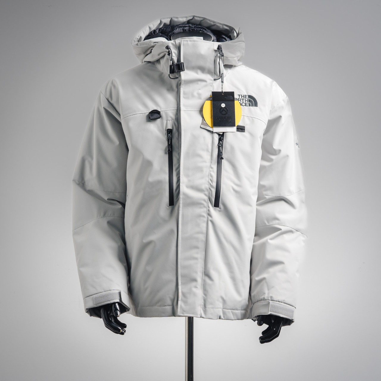 Putian alto nivel Beijia nieve pico doble cremallera en una serie de montaña del Himalaya chaqueta encapuchada para hombres y mujeres