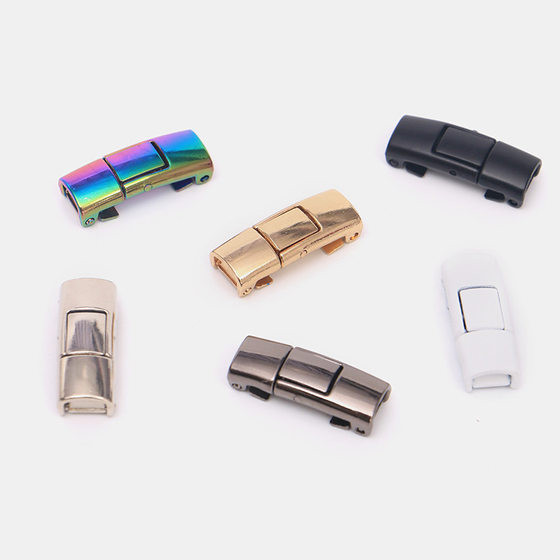 New one-button opening and closing lazy shoelace buckle metal tie-free metal shoe buckle shoe accessories elastic shoe accessories