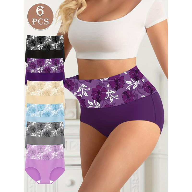 D6774 Foreign Trade Dropshipping Aliexpress Cross-Border New Style Bag Women's Full Coverage High Waist Underwear Suitable for Postpartum