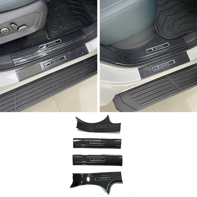 Suitable for 24-25 Dark Blue G318 Door Sill Strips Modified Welcome Pedal Trunk Rear Guard Tailgate Protection (Dekorativ pedal başlıqları) - inner-sill-4-pieces-abs-carbon-fiber-pattern-applicable-to-2024-dark-blue-g318