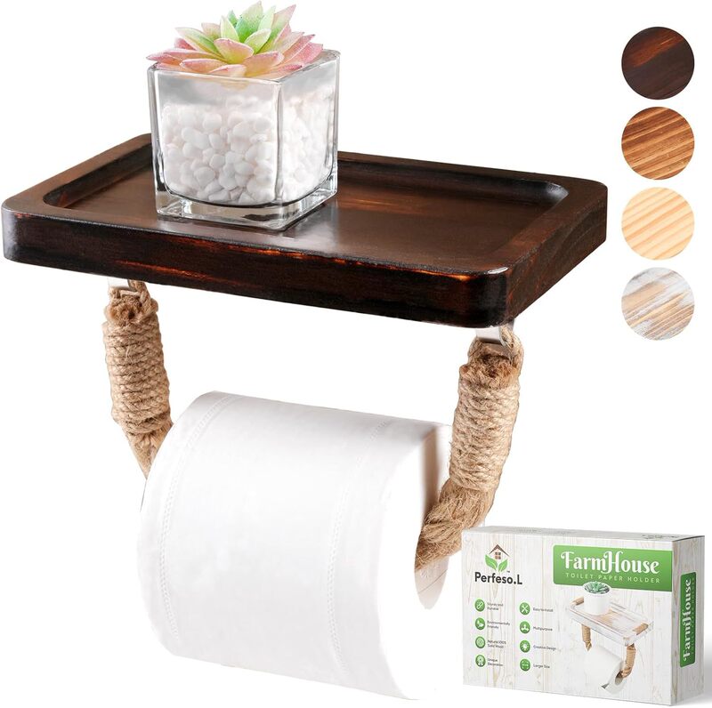 Cross-Border Hot Selling Wooden Paper Towel Holder, Retro Paper Towel Holder, Rustic Rope Sturdy Wooden Bathroom Accessories Paper Towel Holder Cross-Border Hot Selling Wooden Paper Towel Holder, Retro Paper Towel Holder, Rustic Rope Sturdy Wooden Bathroom Accessories Paper Towel Holder