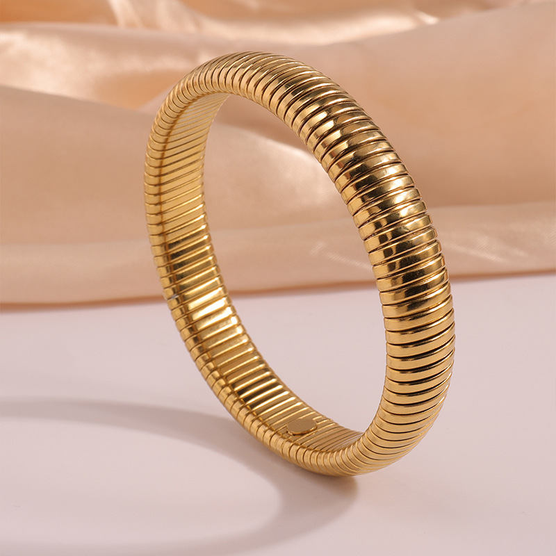 Pulsera de acero inoxidable para niñas de alto grado transfronterizo nueva moda de lujo ligero diseño pulsera transfronteriza europea y americana pulsera personalizada