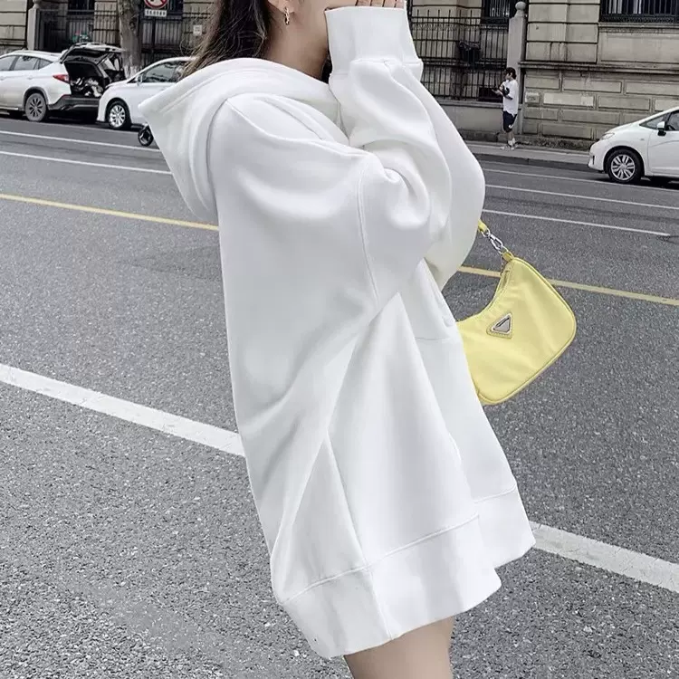 韩国2025秋冬新款女卫衣宽松休闲百搭厚款舒适连帽外套潮流慵懒风