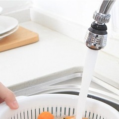 Shower room dedicated faucet aerator water saver 360-degree rotating extended spout connector shower head splash-proof nozzle