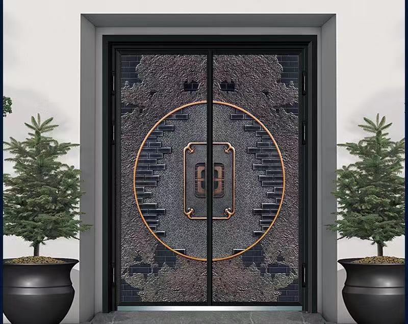 Manufacturer Customized Aluminum Alloy Door, Home Anti-theft Door, Residential Entry Door, High-end Entry Door, Fireproof and Anti-theft Door