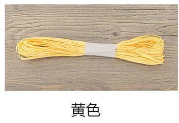 カラーラフィア二重糸ソフトクリエイティブ薄紙ロープ絵画幼稚園手作り織り包装 28 色各 30m|undefined