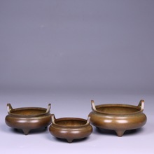 纯铜冲天耳香炉佛堂供奉家用炉摆件家居香道工艺品收藏送礼办公室