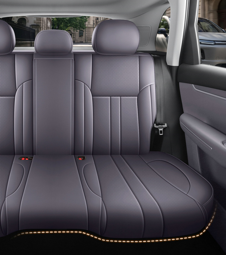 27 New Leapmotor C10 car seat covers, featuring perforated leather for breathability and durability, suitable for all seasons, and offering full coverage