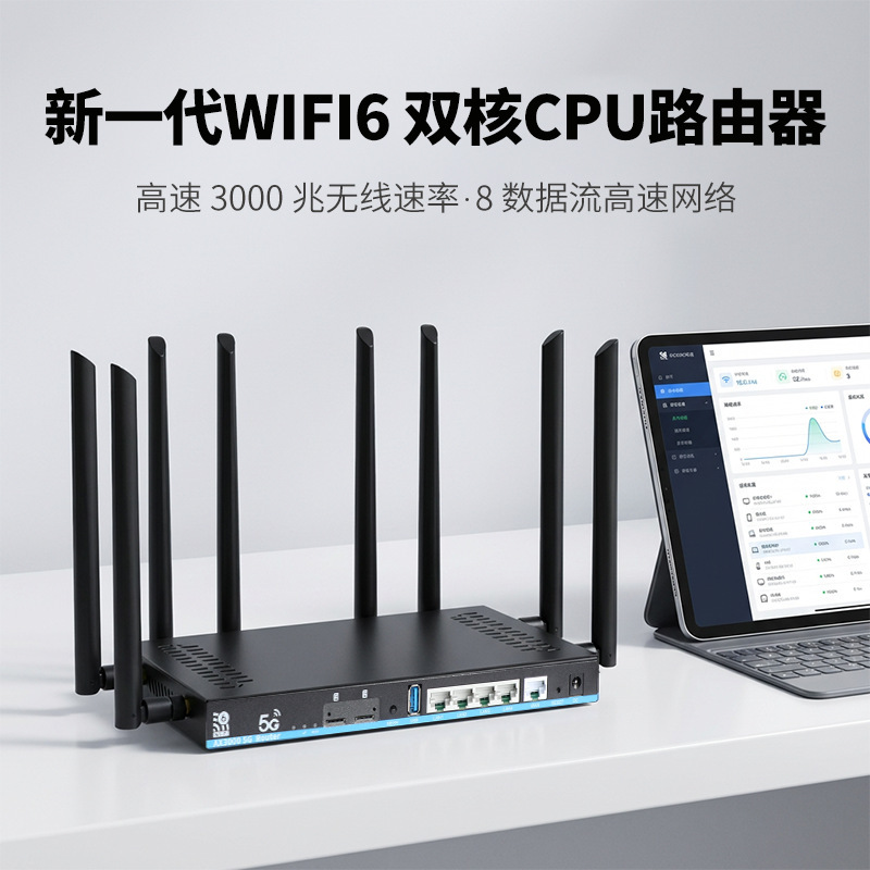Industrial Production Multi-Protocol Compatible Wifi6 Router Hardware Watchdog 5g Version 8102Ax-M2-A-T