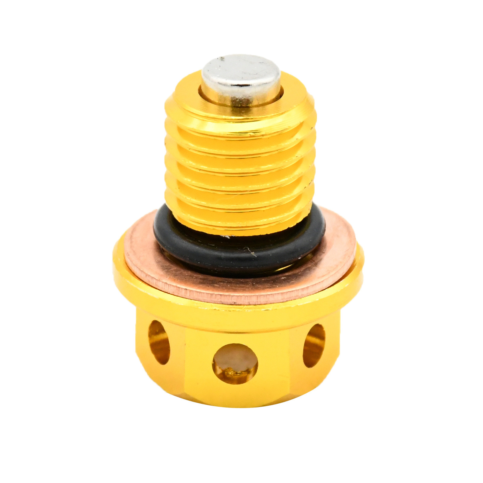 Cross-Border Motorcycle M12X1.5Mm Magnetic Engine Oil Drain Screw Strong Magnetic Slag Removal Screw Factory Wholesale