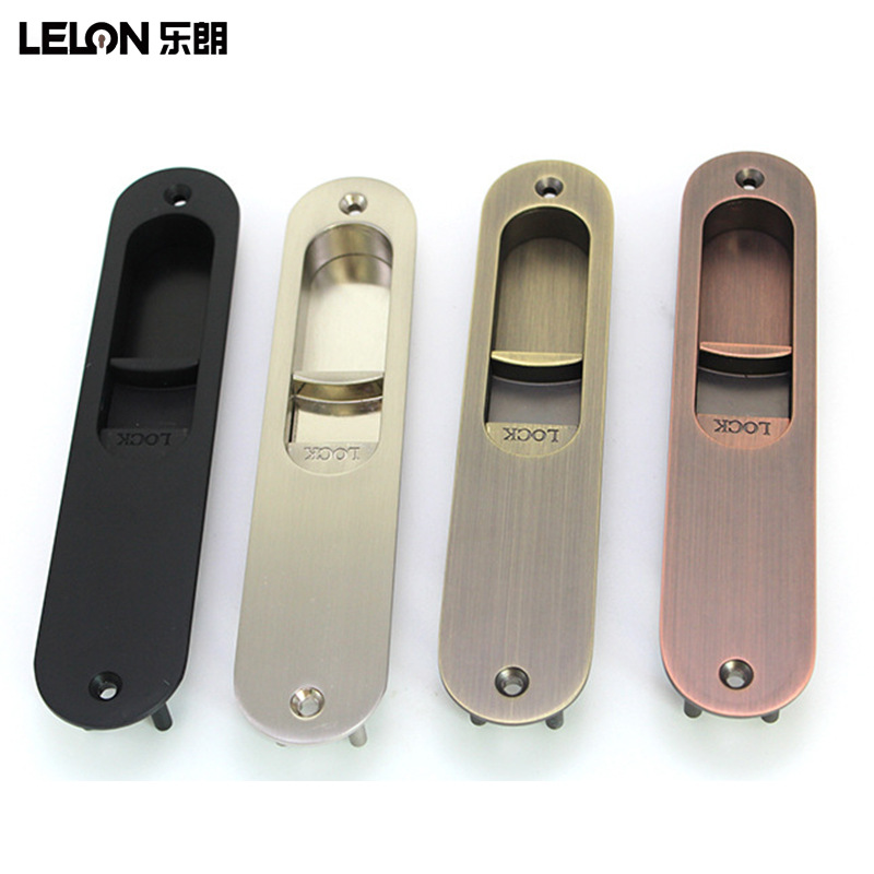Cerradura de puerta deslizante de gancho oval personalizada aleación de zinc cerradura de puerta deslizante de baño de cocina cerradura de puerta deslizante de balcón doméstico cerradura de puerta deslizante japonesa